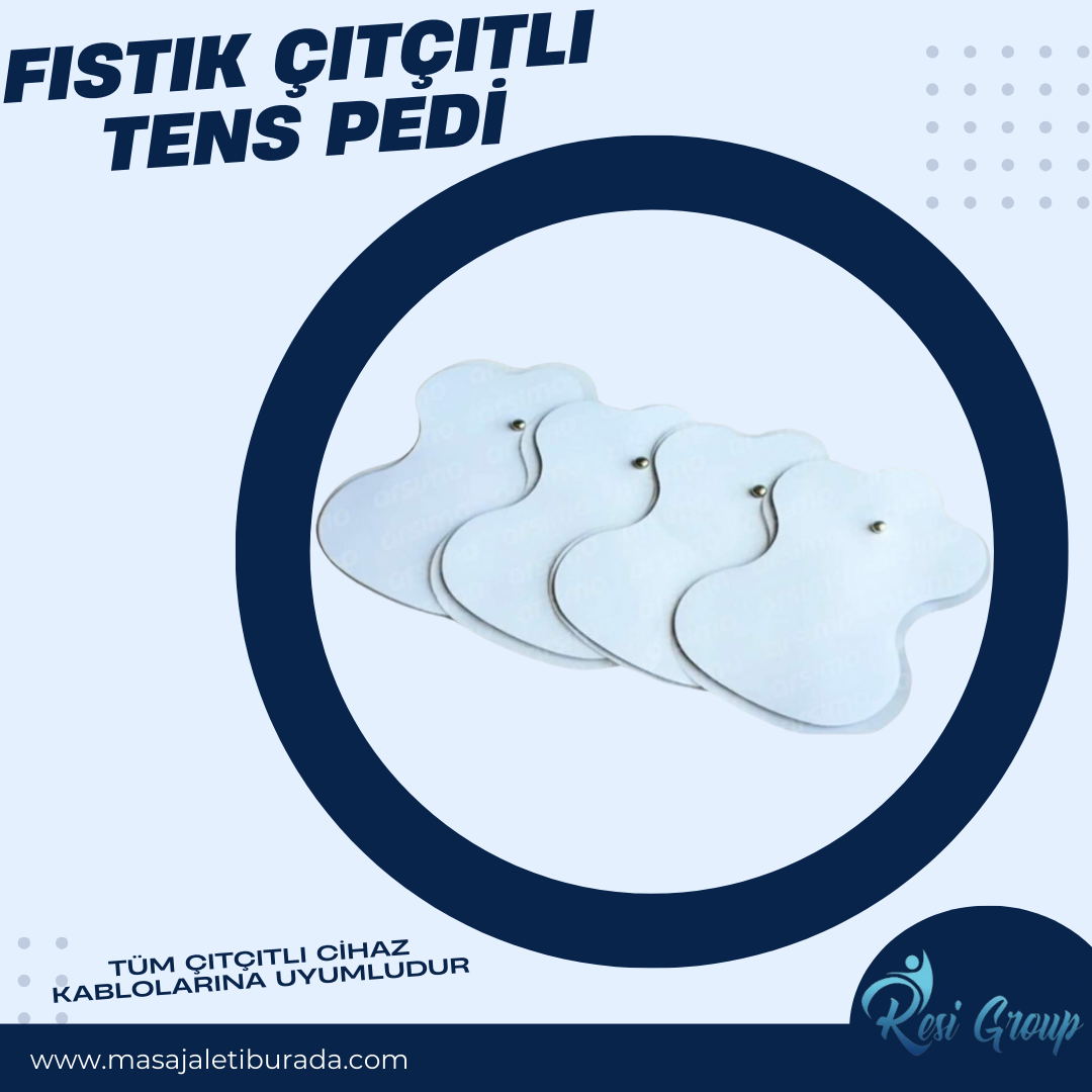 FISTIK ŞEKİLLİ,ÇITÇITLI 2'Lİ TENS PEDİ